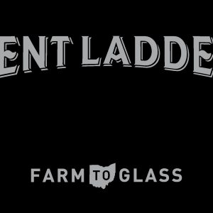 The Bent Ladder logo and our Farm to Glass logo on a black background