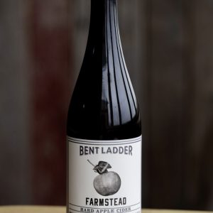 A bottle of Farmstead cider